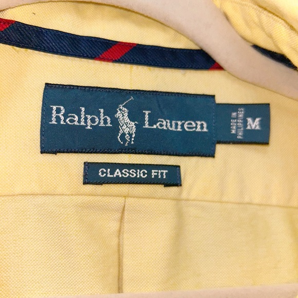 NWOT Ralph Lauren Yellow Classic Fit Polo- Authentic - Picture 6 of 6